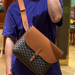 [홍콩명품,GOYARD] 고야드 25SS 로고 COURSIER 메신저백 크로스백 (브라운), BGM5315, MD, 홍콩명품가방,명품쇼핑몰,크로스백,핸드백,구매대행