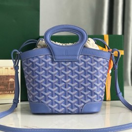 [홍콩명품,GOYARD] 고야드 25SS 로고 레더 가죽 토트백 핸드백 (블루), BGM5339, MD, 홍콩명품가방,명품쇼핑몰,크로스백,핸드백,구매대행