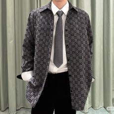 [가격문의][홍콩명품.Gucci] 구찌 25SS 로고 GG수프림 린넨 남방 셔츠 (그레이), BM23428, KB, 레플리카의류,미러급사이트