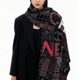 [홍콩명품.CHANEL] 샤넬 25SS 로고 패턴 140-140 실크캐시미어 스카프 머플러 (2컬러), ET3173, 홍콩명품의류,구매대행,온라인명품