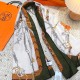 [홍콩명품.Hermes] 에르메스 25SS 로고 패턴 140-140 실크 캐시미어 스카프 머플러 (카키), ET3215, 홍콩명품의류,구매대행,온라인명품