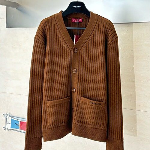 [홍콩명품.Gucci] 구찌 25SS 로고 V넥 니트 가디건 (2컬러), BM23543, KB, 레플리카의류,미러급사이트