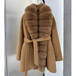 [홍콩명품.Loro Piana] 로로피아나 25SS 로고 여성 폭스퍼 카라 캐시미어 울 코트 자켓 (4컬러), BM23597, TOM, 레플리카의류,미러급사이트