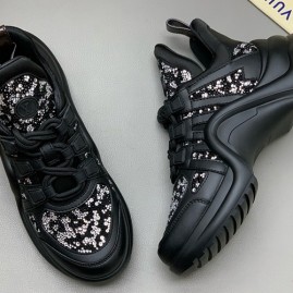 [홍콩명품.LOUIS VUITTON] 루이비통 25SS 로고 여성 아치라이트 스니커즈 운동화 (블랙), SE5843, PMD, 명품스니커즈,운동화,구두,로퍼,하이탑,신발