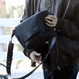 [홍콩명품,PRADA] 프라다 25SS 삼각로고 레더 가죽 크로스백 (블랙), BGM5354, BC, 홍콩명품가방,명품쇼핑몰,크로스백,핸드백,구매대행