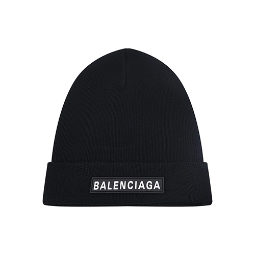 [홍콩명품.BALENCIAGA] 발렌시아가 25SS 로고 비니 모자 (블랙), CA0408, JL, 명품레플리카 모자 캡 남자여자