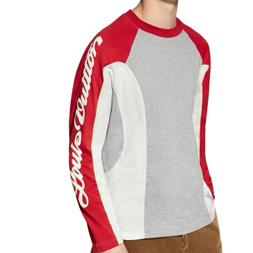 [홍콩명품.LOUIS VUITTON] 루이비통 25SS 로고 자수 긴팔 티셔츠 1AJCED (그레이), BM23709, KK, 레플리카의류,미러급사이트