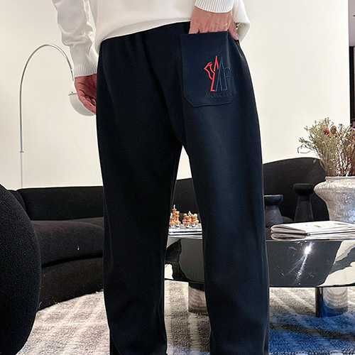 [홍콩명품.MONCLER] 몽클레어 25SS 로고 조거 팬츠 바지 (블랙), BM23719, KSM, 레플리카의류,미러급사이트