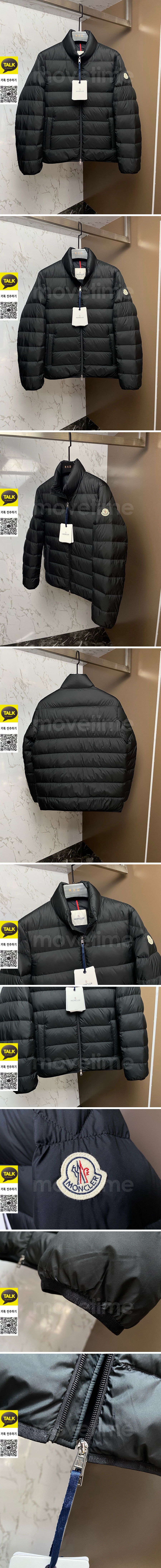 [홍콩명품.MONCLER] 몽클레어 25SS 로고 Baudinet 구스다운 패딩 자켓 (블랙), BM23733, KSM, 레플리카의류,미러급사이트