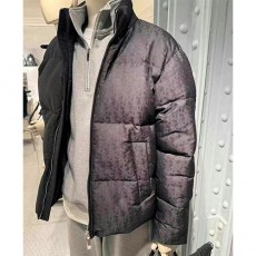 [홍콩명품,Christian Dior] 디올 25SS 로고 오블리크 터틀넥 다운 패딩 자켓 (블랙), BM23864, JL, 레플리카의류,미러급사이트