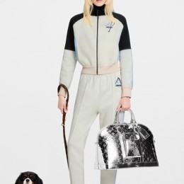 [홍콩명품.LOUIS VUITTON] 루이비통 25SS 로고 여성 트레이닝 집업 자켓 + 조거 팬츠 바지 상하의 세트 (화이트), BM23885, MC, 레플리카의류,미러급사이트