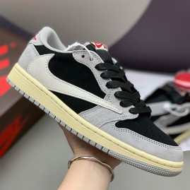 [홍콩명품.NIKE] 나이키 25SS 로고 남여 에어 조던 루이비통 모노그램 AJ1 로우탑 스니커즈 운동화 (블랙-그레이), SE5882, PMD, 명품스니커즈,운동화,구두,로퍼,하이탑,신발