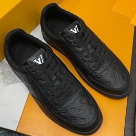 [홍콩명품.LOUIS VUITTON] 루이비통 25SS 로고 모노그램 레더 가죽 스니커즈 운동화 (2컬러), SE5885, S1, 명품스니커즈,운동화,구두,로퍼,하이탑,신발