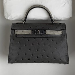 [홍콩명품.Hermes] 에르메스 25SS 로고 Mini Kelly 토트백 핸드백 (블랙-은장), BGM5380, BDA, 홍콩명품가방,명품쇼핑몰,크로스백,핸드백,구매대행