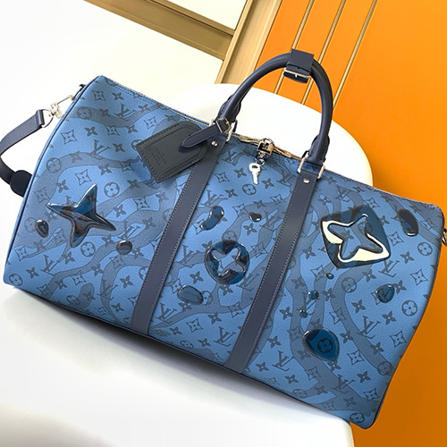 [홍콩명품.LOUIS VUITTON] 루이비통 25SS 로고 모노그램 키플 반들리에 50 여행가방 M22574 (블루), BGM5413, GU2, 홍콩명품가방,명품쇼핑몰,크로스백,핸드백,구매대행