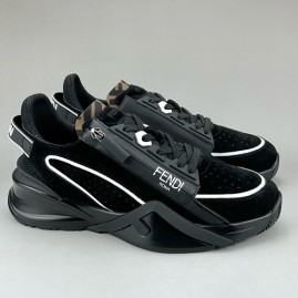 [홍콩명품,FENDI] 펜디 25SS 로고 FLOW 스니커즈 운동화 (블랙), SE5954, S3, 명품스니커즈,운동화,구두,로퍼,하이탑,신발