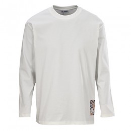 [홍콩명품.Burberry] 버버리 25SS 로고 자수 긴팔 티셔츠 (2컬러), BM24111, KB, 레플리카의류,미러급사이트