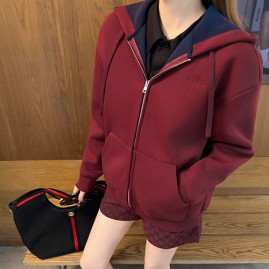 [가격문의][홍콩명품.Gucci] 구찌 25SS 로고 여성 후드 집업 자켓 (2컬러), BM24153, MC, 레플리카의류,미러급사이트