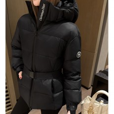 [홍콩명품,Christian Dior] 디올 25SS 로고 여성 벨티드 후드 다운 패딩 자켓 (2컬러), BM24158, MC, 레플리카의류,미러급사이트