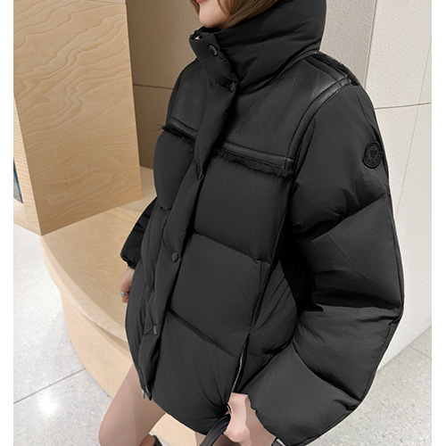 [홍콩명품.MONCLER] 몽클레어 25SS 로고 여성 하이넥 다운 패딩 레이어드 자켓 (2컬러), BM24160, MC, 레플리카의류,미러급사이트