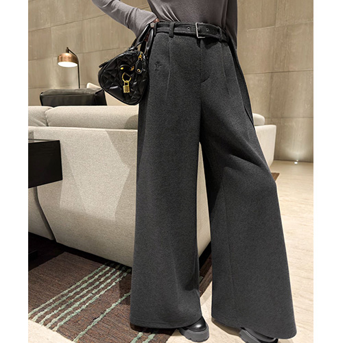 [홍콩명품,Christian Dior] 디올 25SS 로고 여성 벨트 오버핏 팬츠 바지 (2컬러), BM24161, MC, 레플리카의류,미러급사이트