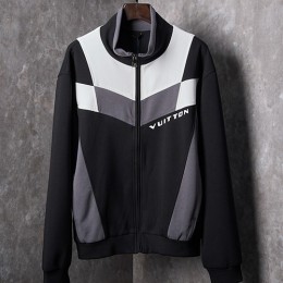 [홍콩명품.LOUIS VUITTON] 루이비통 25SS 로고 트레이닝 집업 자켓 (블랙), BM24203, HH, 레플리카의류,미러급사이트