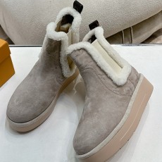 [가격문의][홍콩명품.LOUIS VUITTON] 루이비통 25SS 로고 여성 시어링 레더 가죽 부츠 (3컬러), SE5987, GHS, 명품스니커즈,운동화,구두,로퍼,하이탑,신발