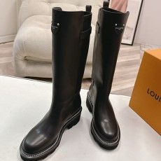 [가격문의][홍콩명품.LOUIS VUITTON] 루이비통 25SS 로고 여성 LV Beaubourg 레더 가죽 롱 부츠 (블랙), SE5995, GHS, 명품스니커즈,운동화,구두,로퍼,하이탑,신발
