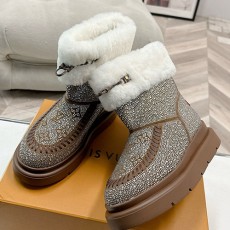 [가격문의][홍콩명품.LOUIS VUITTON] 루이비통 25SS 로고 여성 모노그램 시어링 레더 가죽 부츠 (2컬러), SE5999, GHS, 명품스니커즈,운동화,구두,로퍼,하이탑,신발