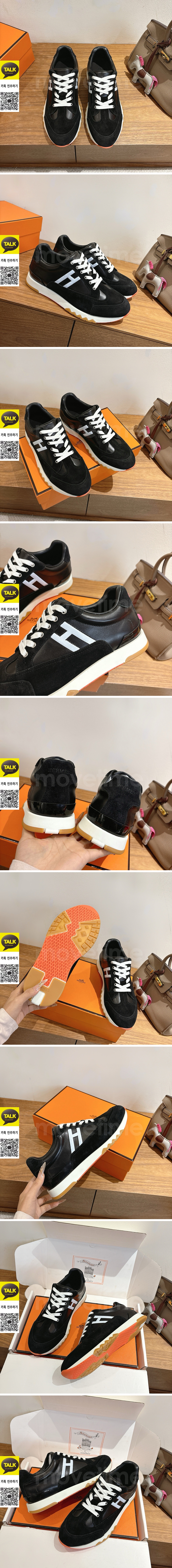 [가격문의][홍콩명품.Hermes] 에르메스 25SS 로고 남여 Trail 스니커즈 운동화 (블랙), SE6007, GHS, 명품스니커즈,운동화,구두,로퍼,하이탑,신발