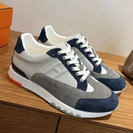 [홍콩명품.Hermes] 에르메스 25SS 로고 남여 Trail 스니커즈 운동화 (화이트-네이비-그레이), SE6008, GHS, 명품스니커즈,운동화,구두,로퍼,하이탑,신발