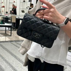 [가격문의][홍콩명품.CHANEL] 샤넬 25SS 로고 퀄팅 레더 가죽 미니 토트백 크로스백 (블랙), BGM5457, YF, 홍콩명품가방,명품쇼핑몰,크로스백,핸드백,구매대행