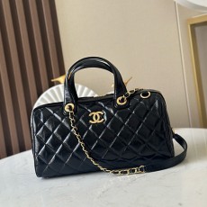 [가격문의][홍콩명품.CHANEL] 샤넬 25SS 로고 퀄팅 레더 가죽 Maxi 볼링백 핸드백 (블랙-금장), BGM5472, YF, 홍콩명품가방,명품쇼핑몰,크로스백,핸드백,구매대행
