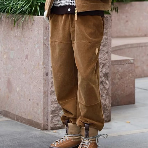 [홍콩명품.LOUIS VUITTON] 루이비통 25SS 로고 코드류이 골덴 팬츠 바지 (브라운), BM24277, KB, 레플리카의류,미러급사이트