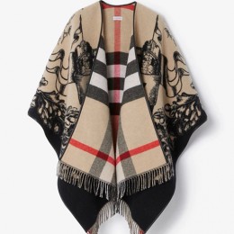 [홍콩명품.Burberry] 버버리 26SS 로고 140-140 리버서블 캐시미어 스카프 머플러 (카라멜), ET3267, JX, 홍콩명품의류,구매대행,온라인명품