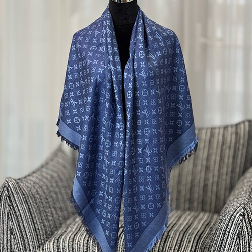 [홍콩명품.LOUIS VUITTON] 루이비통 26SS 로고 모노그램 스카프 머플러 (블루), ET3297, JX, 홍콩명품의류,구매대행,온라인명품