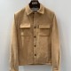 [홍콩명품.Loro Piana] 로로피아나 26SS 로고 레더 가죽 카라 자켓 (카라멜), BM24325, TOM, 레플리카의류,미러급사이트